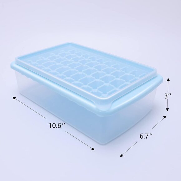 SFL Ice Cube Tray With Lid And Bin,55x3 Pcs Silicone Ice Cube Molds,Ice Trays Fo - Picture 5 of 8